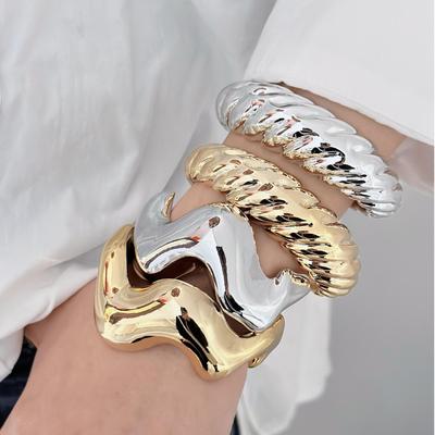 New Special-Shaped Gold And Silver Bracelet Niche Fashion B Fashion Bracelet Trend Street Bracelet Women