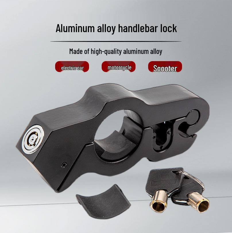 Clearance Electric Vehicle Anti-Theft Handlebar and Throttle Lock with Horn and Motorcycle Alloy Brake Protection