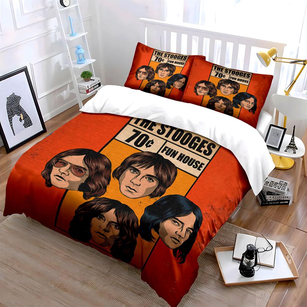 Pup in Orange Helmet Design Bedding Duvet Cover Set Duvet Cover Pillowcases (1*Duvet Cover 2*Pillowcases, without duvet insert)