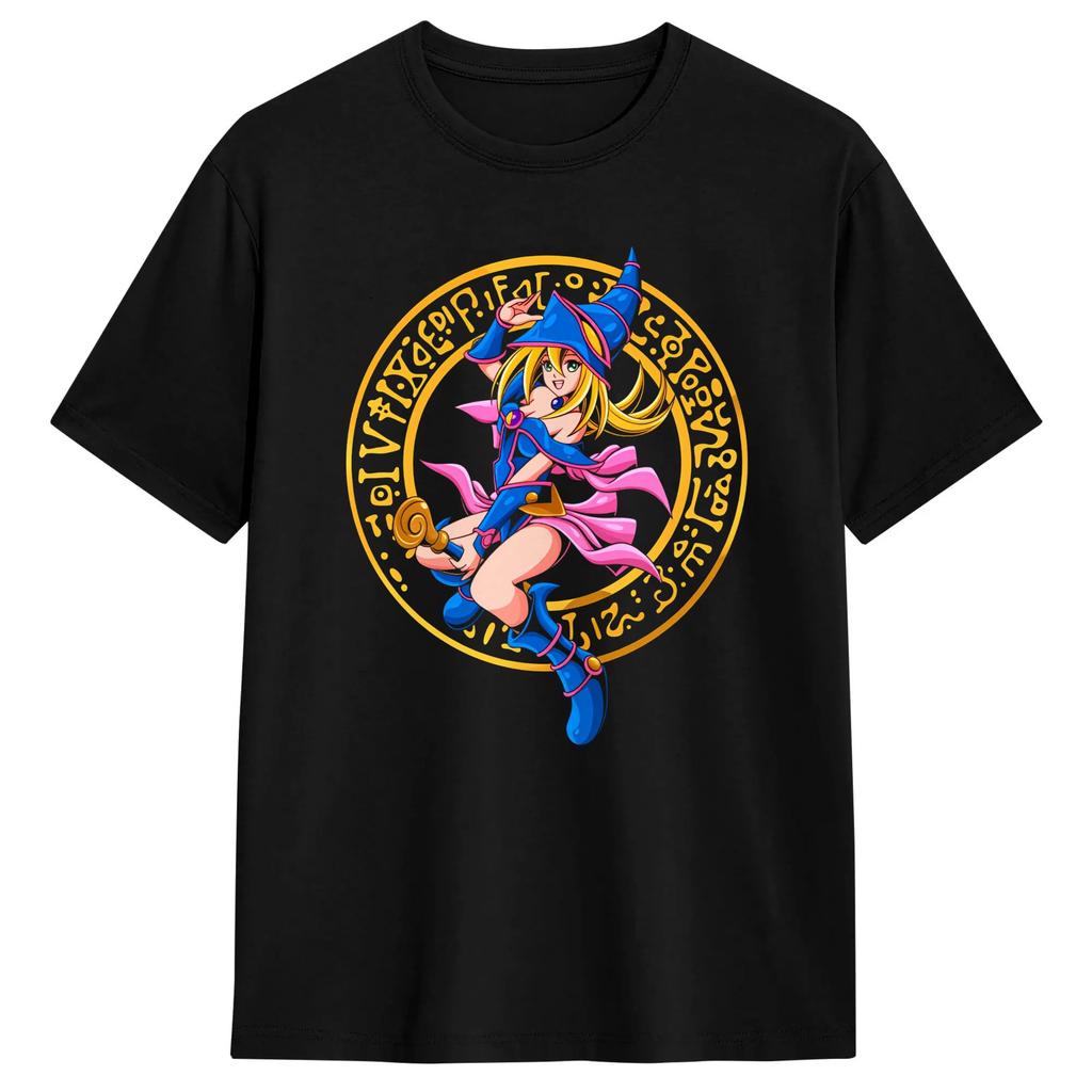 Dark Magician Girl Yu-Gi-Oh T Shirts Cotton Clothing Summer Streetwear Short Sleeve T Shirt Cr