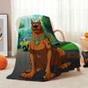 Scoobydoo Mystery Machine Anime Cartoon Flannel Blanket Comfortable Skinfriendly Throw Blanket For Bedroom Bed Sofa Home Decor Christmas Gift