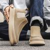 2025 new men's Korean version trend Martin boots British retro matte leather platform tooling board shoes 1202-J