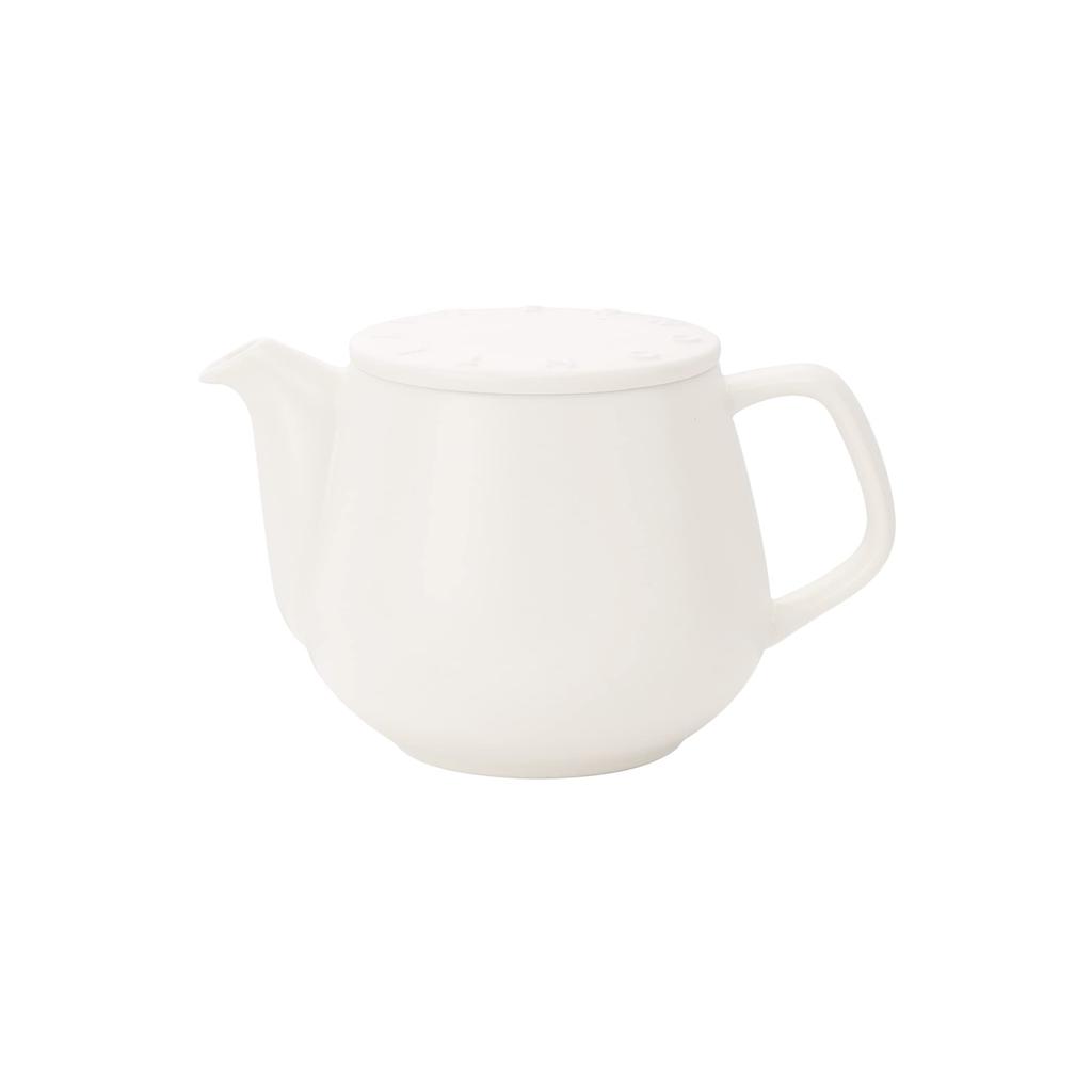 Afternoon Tea Living GK64 Logo Works Teapot with Strainer, White