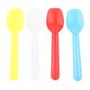 50Pcs Colher de Sobremesa Colher de Sorvete de Plástico Colheres de Família Colheres de Sopa Colheres de Plástico Colher de Degustação Bonita Ótima para Talheres de Festa