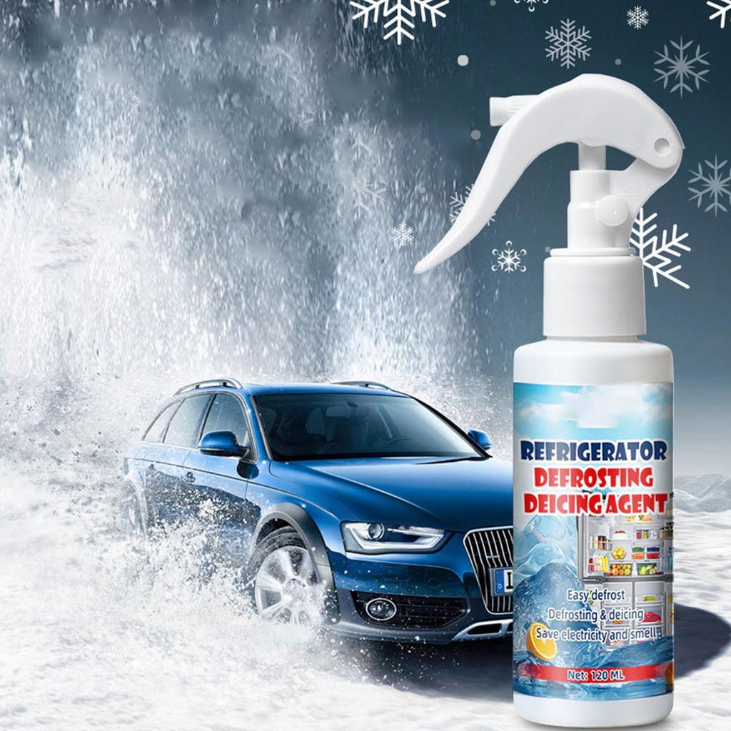 120ml Freezer Frost Remover Fridge Freezer Defrosting Spray Ice Removal Spray Quickly Removes Ice Buildup Spray with Shovel