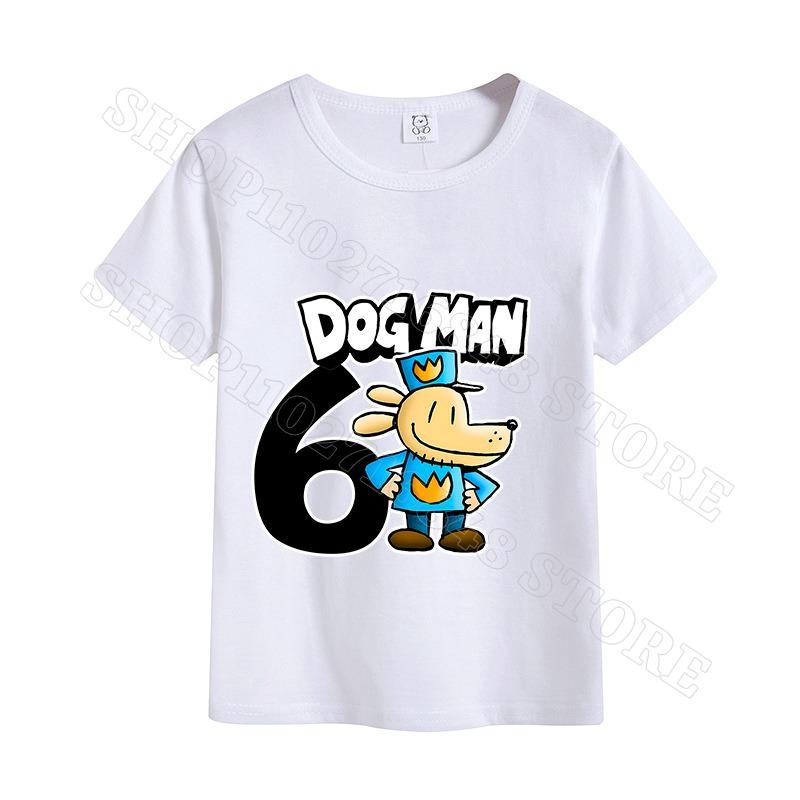 Dog Man Unisex T-shirt Summer Clothes Cotton Comfortable Short Sleeves Birthday Tops Cartoon Anime Graphic Print T Shirts Gifts