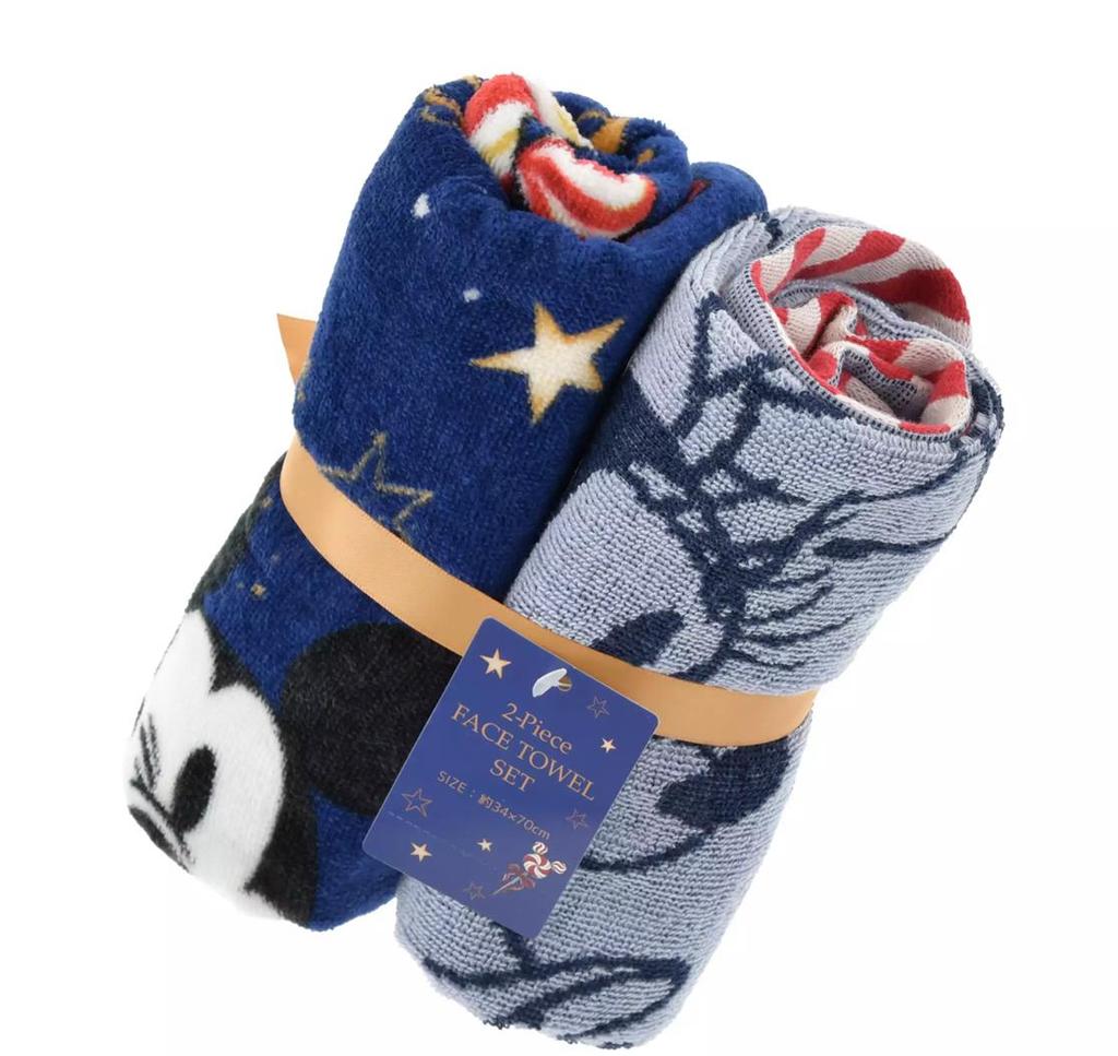 Disney Mickey & Minnie Gesichtstuch-Set ( Weihnachtsgeschenk ) Japan NEU Disney Store
