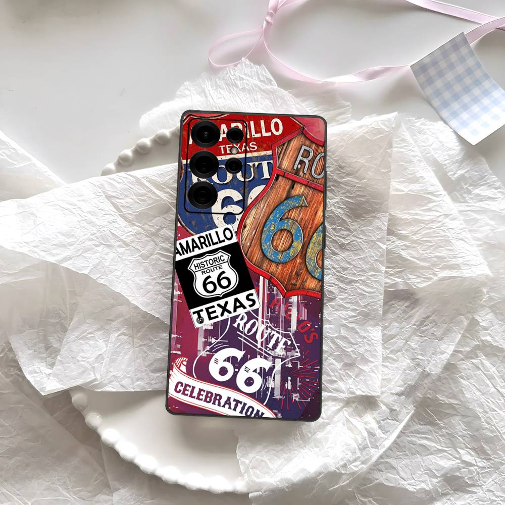 

Чехол для телефона America Route 66 для Samsung S 24 Fe 25 Ultra Plus 20 Lite 21 30 22 23 24 22 Ultra 5G Fundas Samsung S20 5G