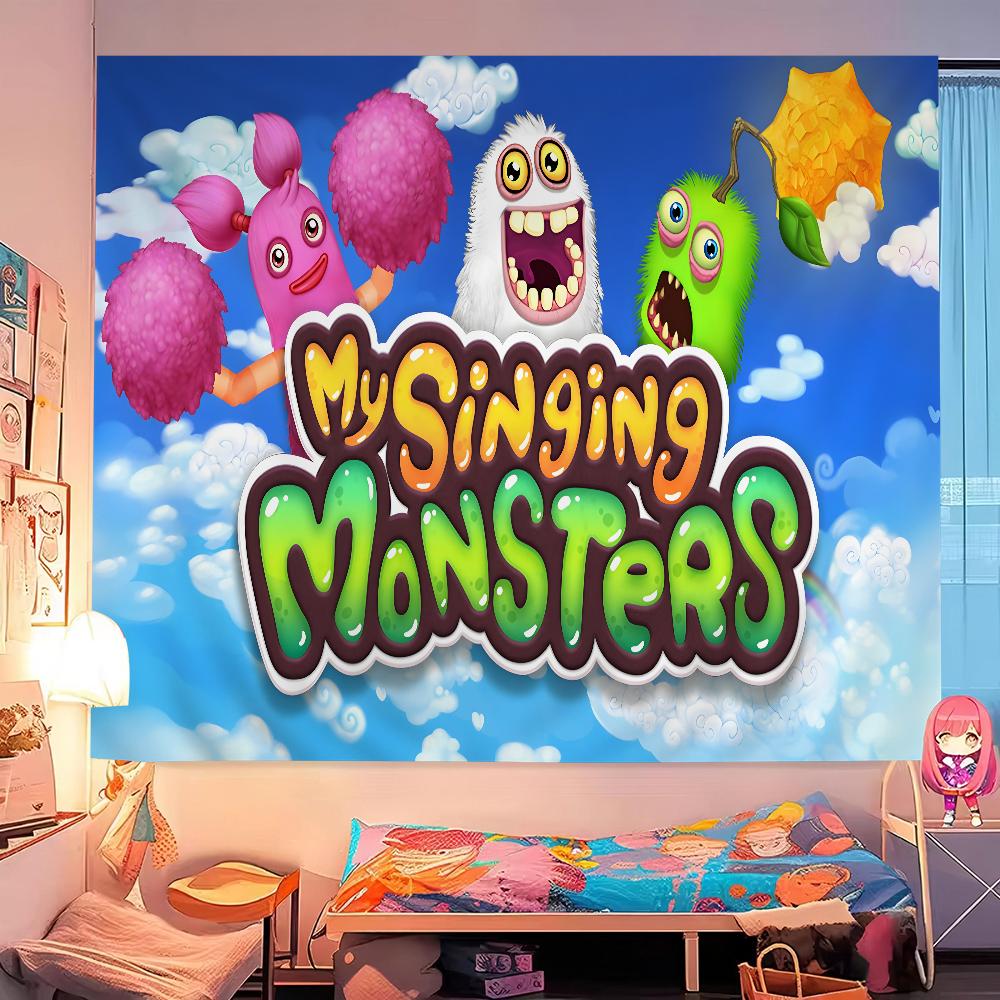 My Singing Monsters Video Game Chart Tapestry Art Science Fiction Room Home Decor Cheap Hippie Wall Hanging