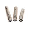 HOT 1Pc 3Pin XLR Female To Female SIM Card Audio Microphone Mic Adapter Connector XLR Male To Male XLR Male To Female Connectors