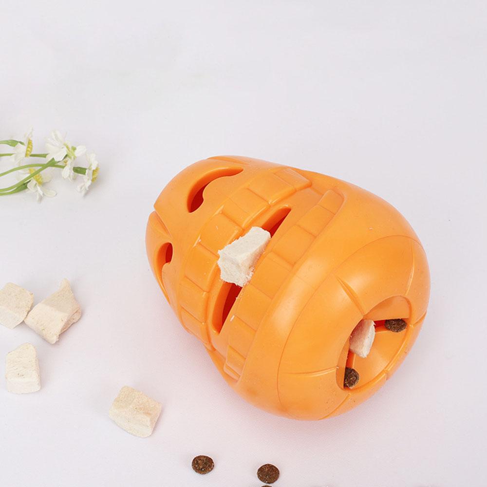 Halloween Pumpkin Chew Treat Dispenser Dog Toy - Interactive Fetch Toy for Dogs, Boredom Buster Pet Supplies,