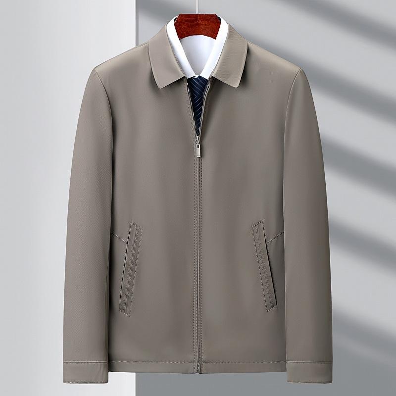 

Деловой пиджак мужской весенне-осенний стиль деловой повседневный для государственных служащих среднего возраста руководящие кадры воротник-стойка тонкий пиджак одежда для пап 205