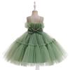 Flower Girl Dress For Wedding Baby Girl 5-10 Years Birthday Outfits Children's Girls First Communion Dresses Girl Kids Party Wear