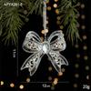 New Christmas Decoration Glitter Acrylic Ornament Transparent Snowflake Pendant for Xmas Tree Scene Decor Happy New Yeart