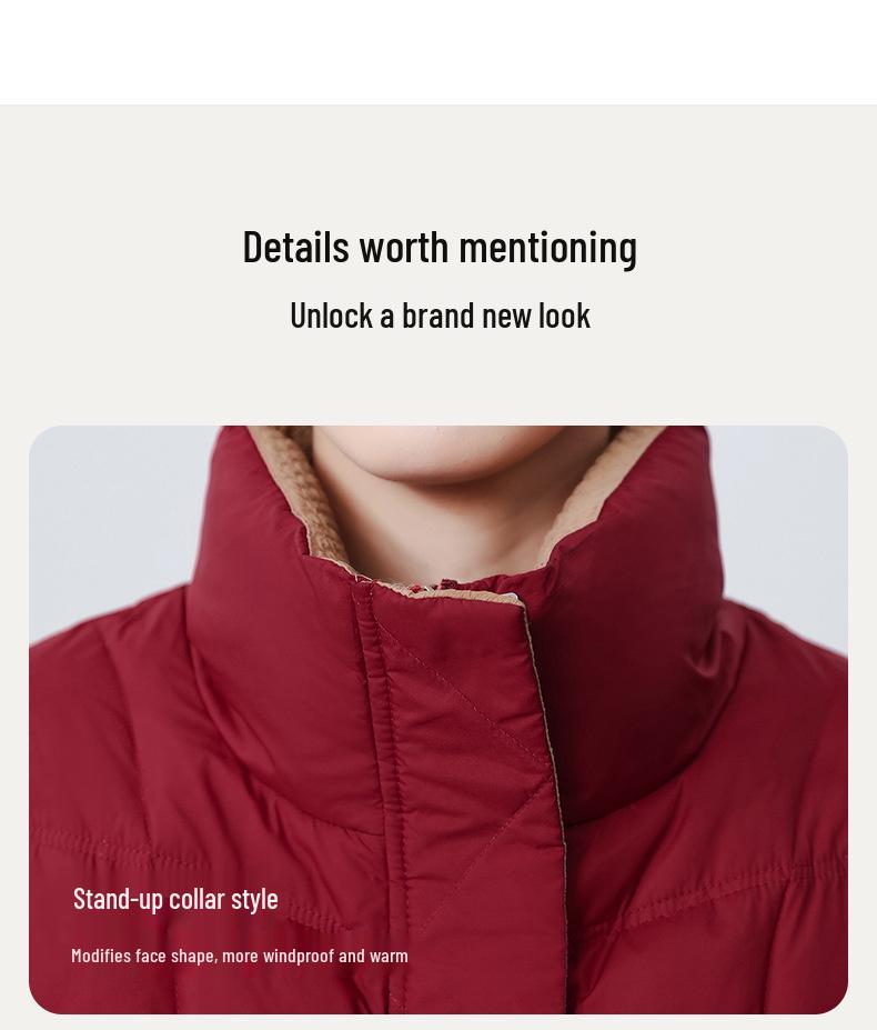 Women's Short Down Jacket 2025 - Elegant and Warm Winter Coat for Middle-Aged and Elderly