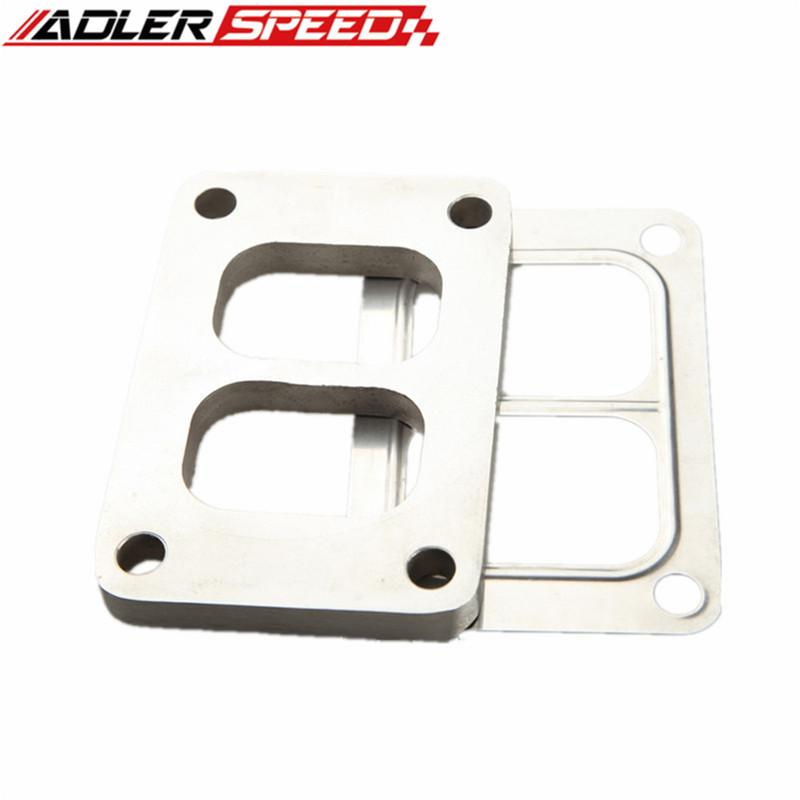 304 Stainless Steel T6 Divided Turbo Inlet Weld Flange 1/2" Thick & Gasket