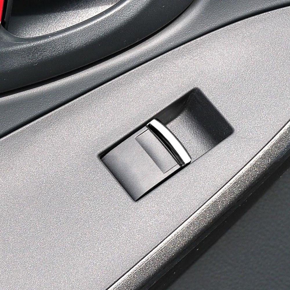 För Toyota RAV4 Corolla AYGO Verso AVENSIS YARIS VITZ Tillbehör 7 st/set Krom Bilfönsterhissknapp Cover Trim