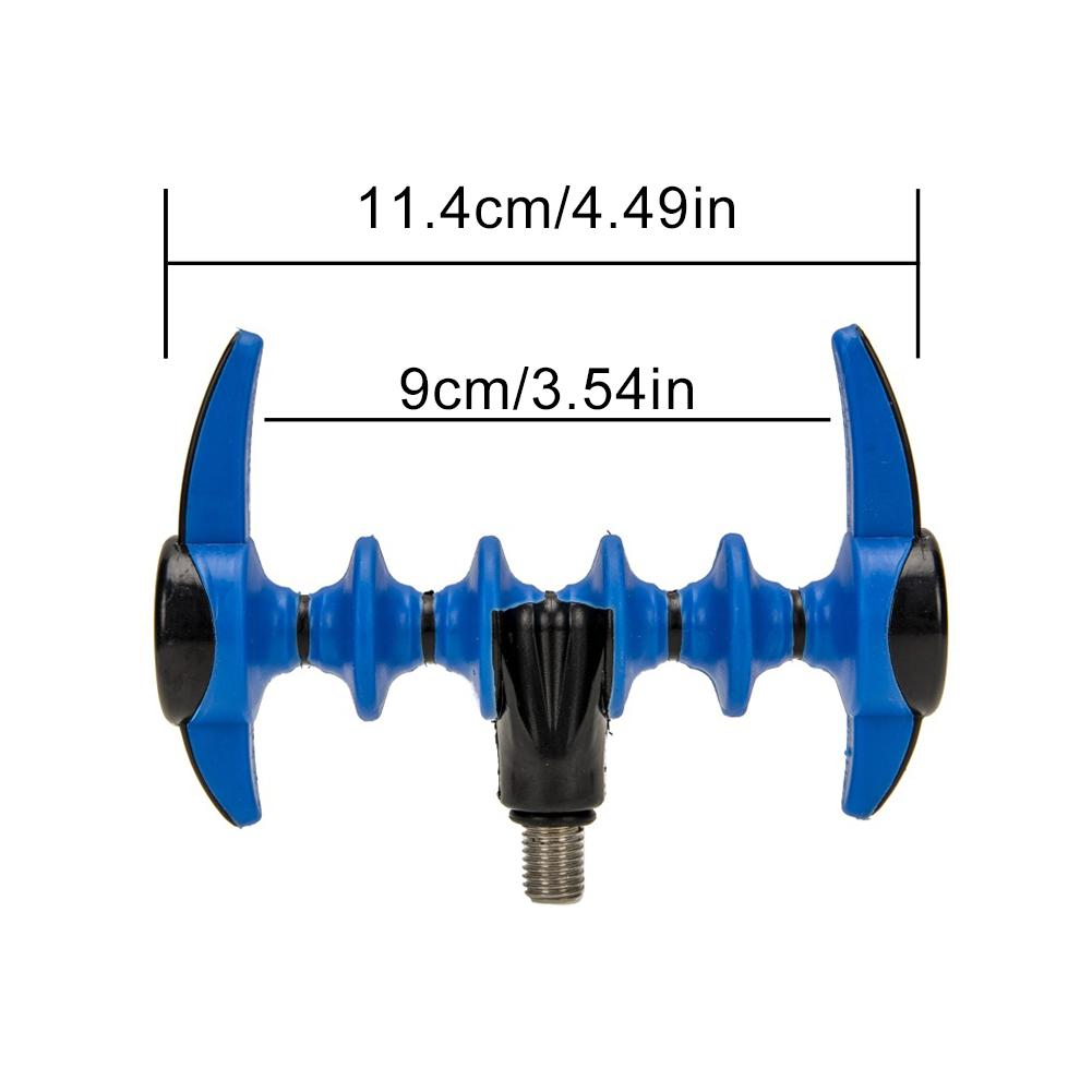 1-2PCS Fishing Rod Pod Holder Bracket Head Non-Slip Carp Fishing Rod Rest Head Feeder Pod Stand Holder Fishing Accessories Gift