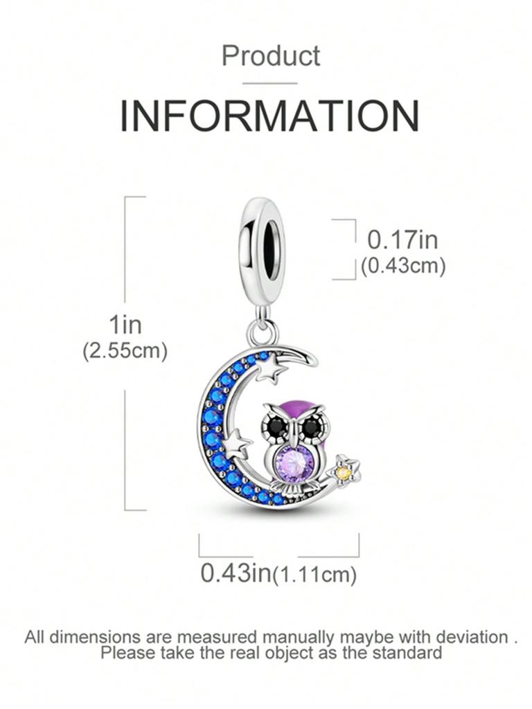 Charms Plata Copper Colors Owl Puppymoon Stars Beads Charm Pendant For Original Bracelet For Women Diy Jewelry Love Gift