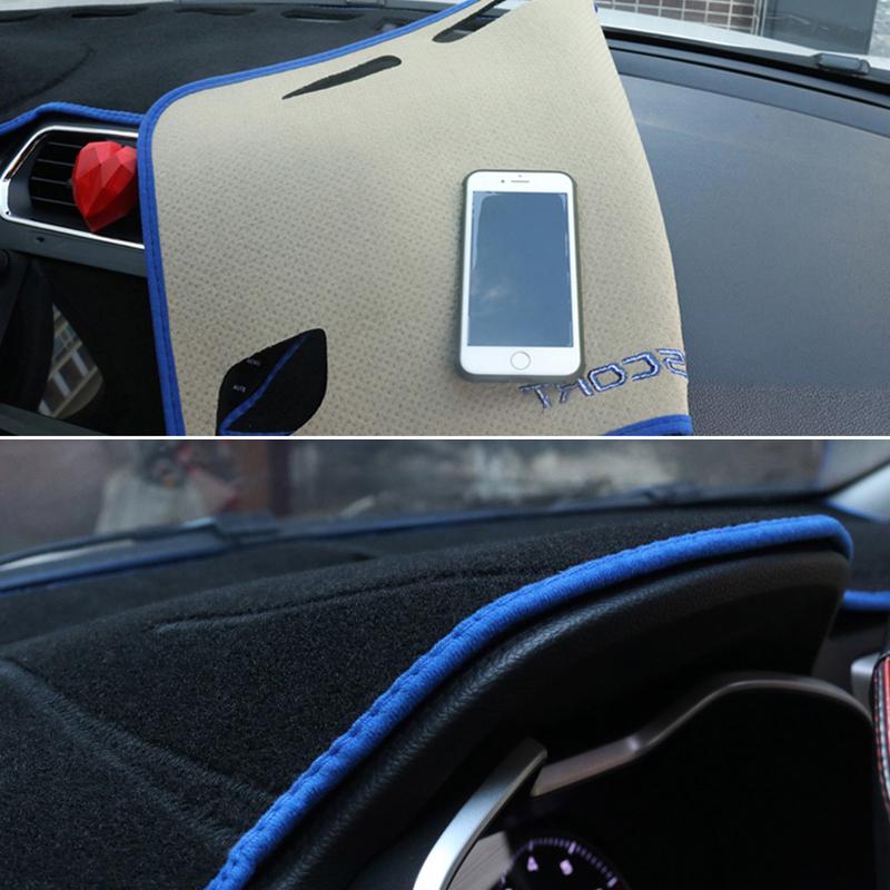 Car Dashboard Avoid Light Pad Instrument Platform Desk Cover Mat Carpets For MG ZS EV EZS 2017-   2022 Accessories