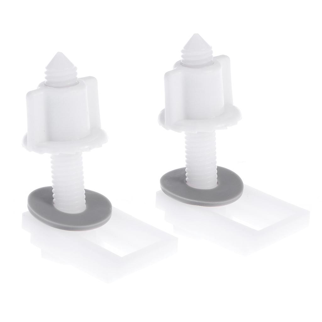 Toilet Replacement Screws Bolts Bolt Nuts Universal Hinge Plastic Screw White Screwdriver And For