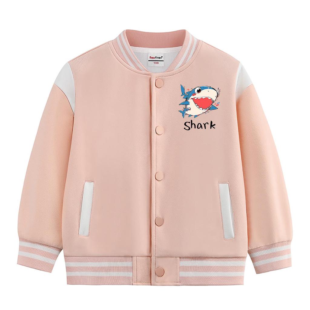 Boys' Stylish 2026 Jacket: Spring/Autumn Fleece-Lined Baseball Coat for Kids