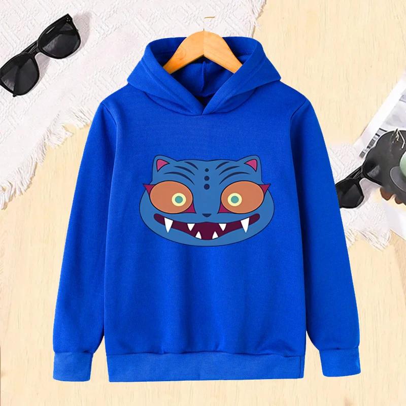 Αστείο Κοστούμι Τίγρης Παιδικό Φούτερ Φθινόπωρο Χειμώνας Αγόρια Κορίτσια Μόδα Kawaii Casual Φλις Παιδικό Πουλόβερ Φούτερ Unisex