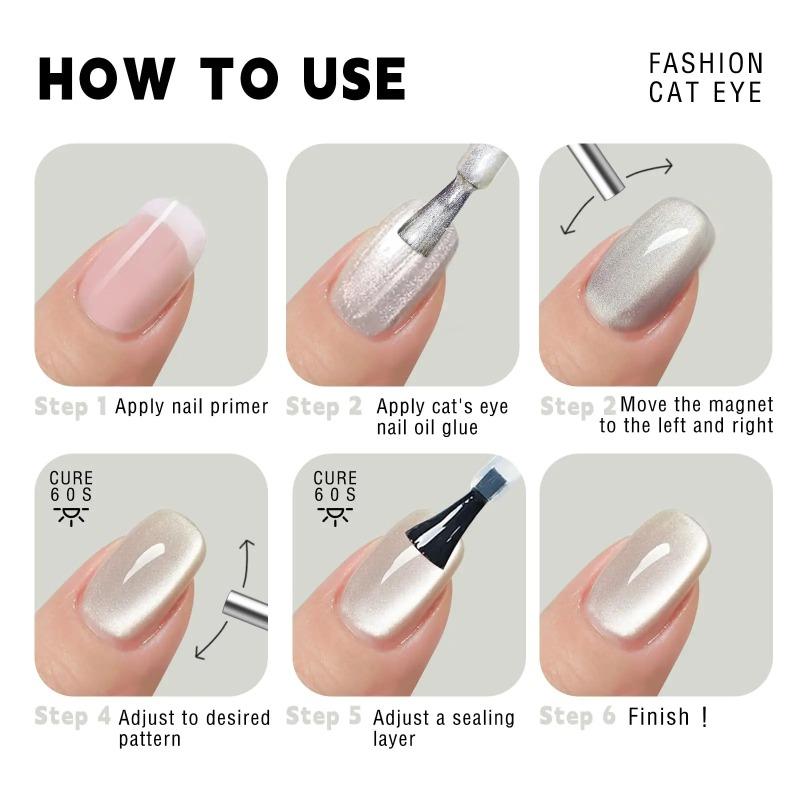 3x0.7cm Round Nail Art Cat Eye Gel Magnetic Pen for Gel Polish 3D Cat Eye Nails Painting Strong Magnet Stick Manicure DIY Tools