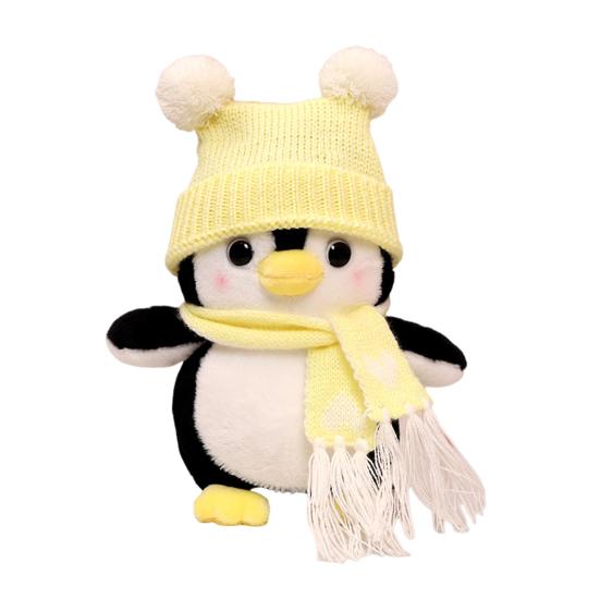 

Плюшевая игрушка-пингвин, очаровательный внешний вид, супер мягкая, полностью заполненная, спальное средство, мягкая кукла, украшение для дивана S жёлтый