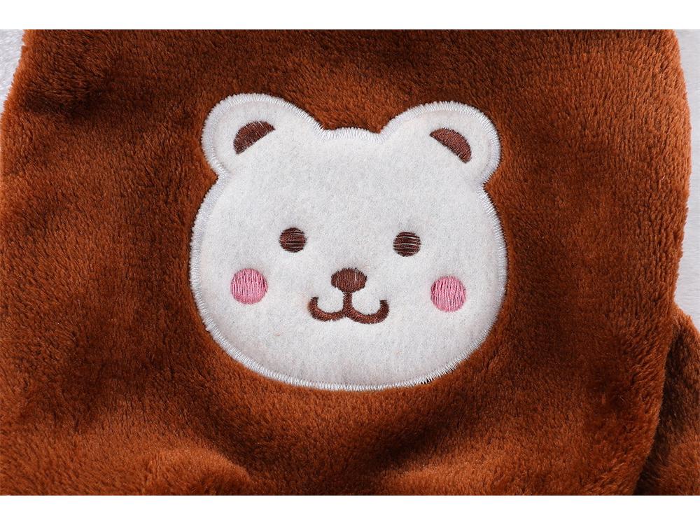 Verdickter Flanell Vierbeinige Haustierkleidung für Herbst/Winter - Anleinbar, Ohne Kapuze, Passt Hunden und Katzen