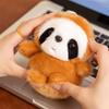 Kawaii Zoo Animal Plush Cute Toy Doll Keychain Set Penguin Red Panda Elephant Capybara Ultra Soft Bag Charm
