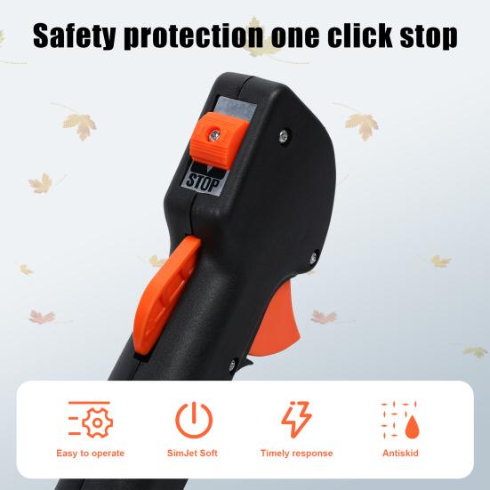 Leaf Blower, 63CC Gas Powered Backpack Leaf Blower, 665CFM 2-Stroke Snow Blower for Lawn Care Yard Dust Debris