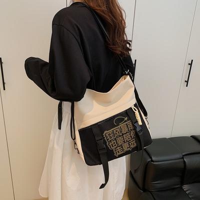 Rucksack Tasche Damen neue Leinwandtasche Damen lässige Schulter schräg über crossbody Tasche vielseitig personalisiert einfach kleine Tasche