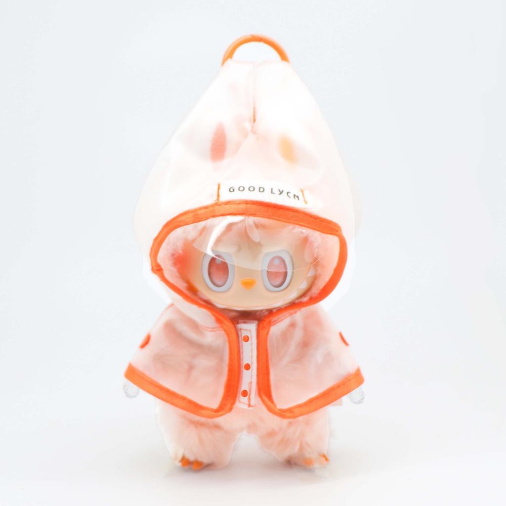 Clothes Only - 15-17cm Lafufu Doll Clothes Dolls Raincoats Waterproof Rain Boots Clothing for Labubu Outfit Match Accessories Toys