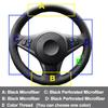 Hand Sewing Steering Wheel Cover For BMW E60 530d 545i 550i E61Touring E63 E64