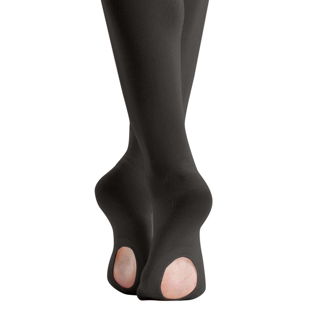 Girls' Dance Tights - Breathable Footed Tights With Hole Design