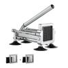 French Fry Cutter, Potato Slicer with 1/2-Inch and 3/8-Inch Stainless Steel Blades, Manual Potato Cutter Chopper with Suction Cups