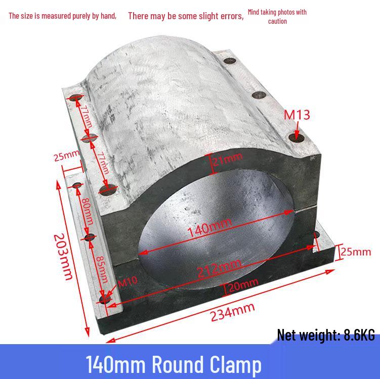 Heavy Duty Cast Aluminum Spindle Clamp Holder, Diameter 140/150mm Heavy Duty