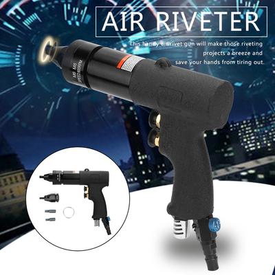 Pistola Rivettatrice Pneumatica Pistola per Rivetti ad Aria Rivettatrice ad Aria Automatica Pistola per Dadi Strumenti Strumenti per Rivettatura di Lamiera Metallica e Tubi Design Autobloccante