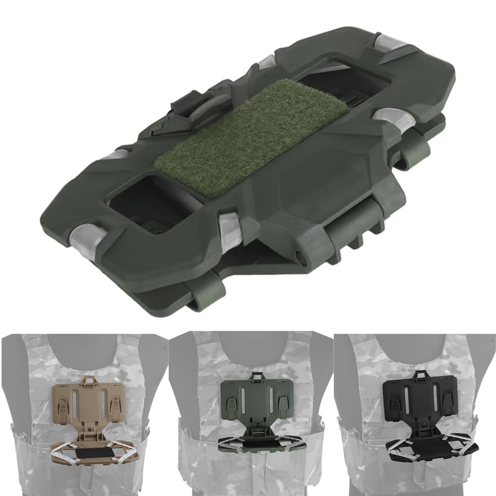 Vest Mobile Phone Rack Tactical Folded Navigation Board Mobile Phone MOLLE Holder Hunting Paintball Chest Bag Map Bag