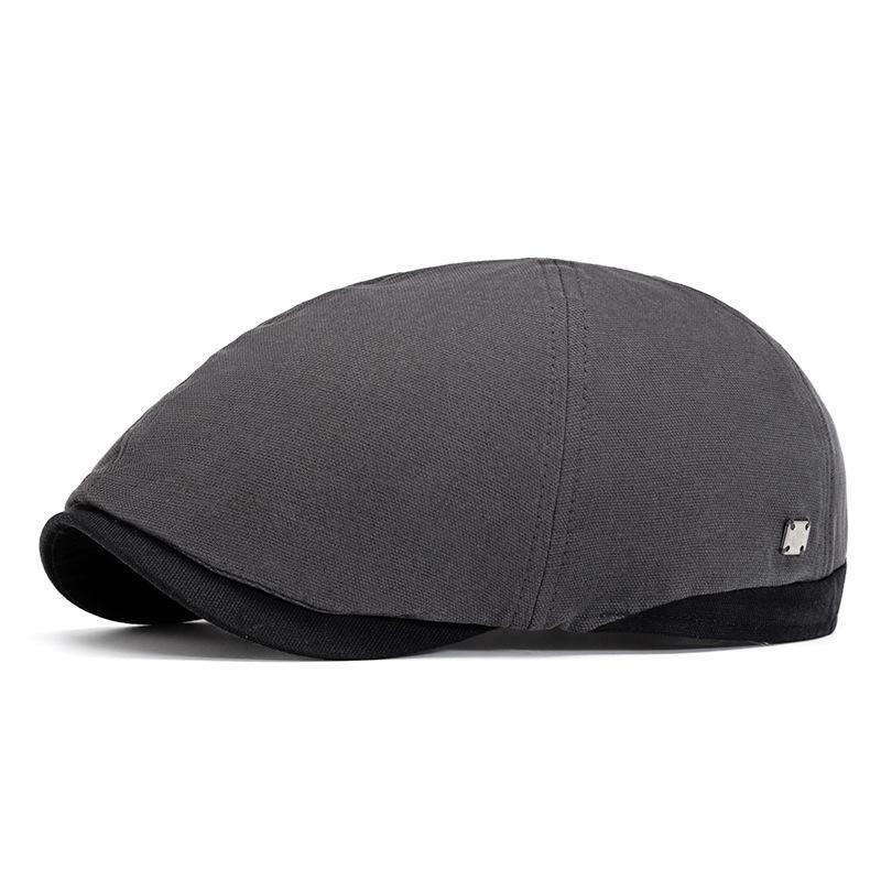 Cappello estivo da strillone da uomo Cappello vintage britannico Berretto da esterno Protezione solare Cappello da sole Basco