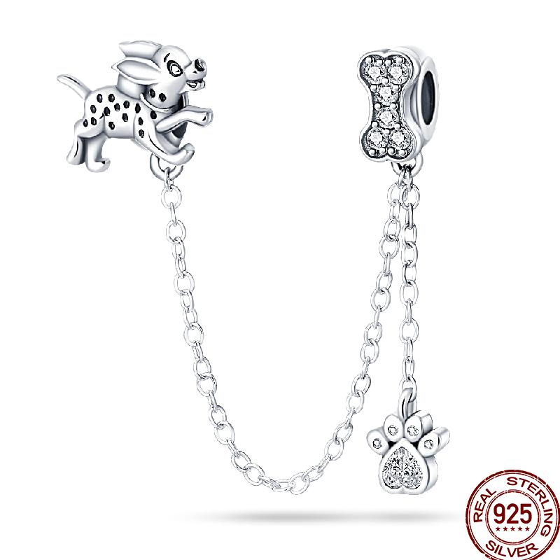 Copper Shiny Zircon Chain Series Beaded Beads Suitable For Pan Original Bracelet Diy Jewelry Gift