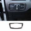 Wood Grain Black For BMW X2 F39 Car Headlight Switch Control Cover Trim 2018-20