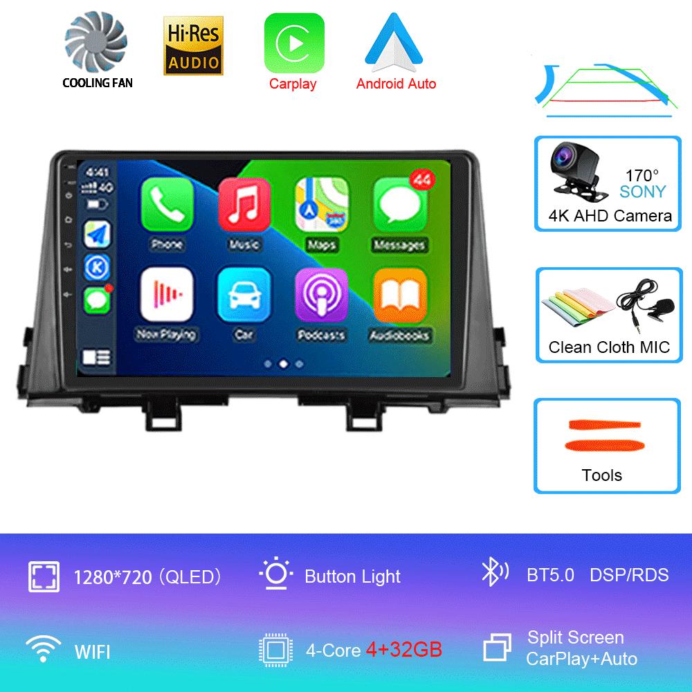 Android 14 For KIA PICANTO Morning K 2016 -2019 Car Radio Autoradio Multimedia Player Navigation Stereo Wireless Carplay WIFI+4G