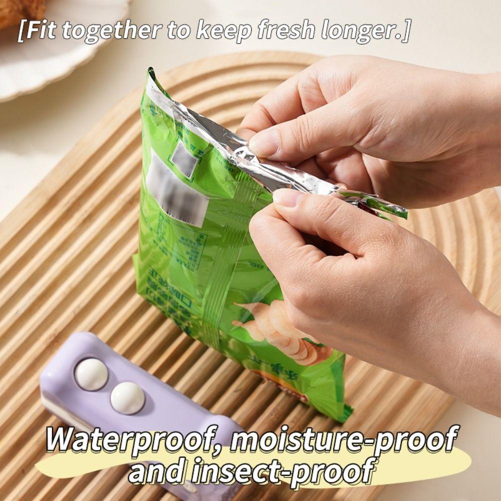 Rechargeable Magnetic Sealing Machine Hand Press Food Sealer Clip Bag  Sealing Clip  Food Storage