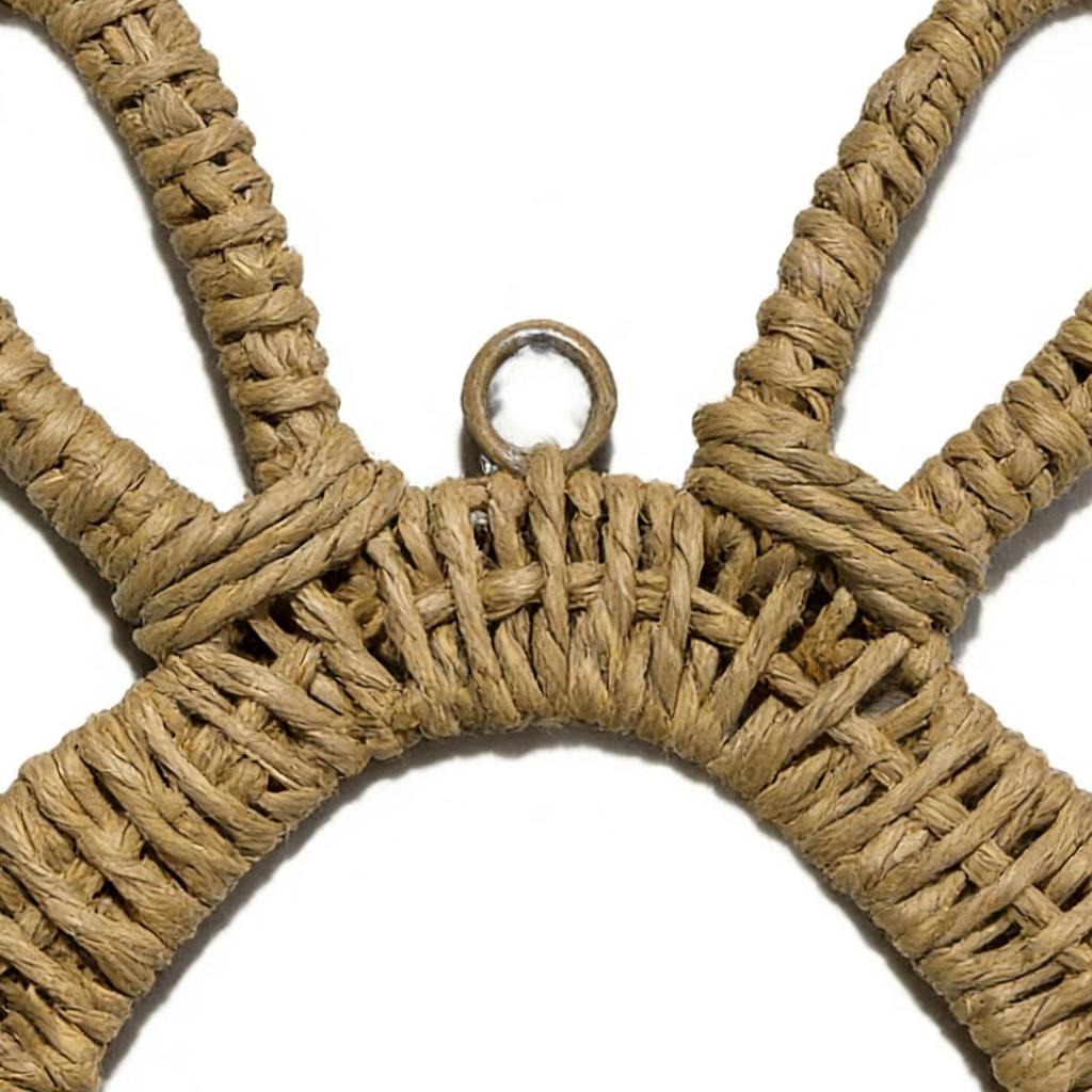 2026 Easter Bunny Woven Wall Basket Rabbit Pocket Decor Handwoven Hanging Basket For Home Farmhouse Indoor Outdoor Fence Porch