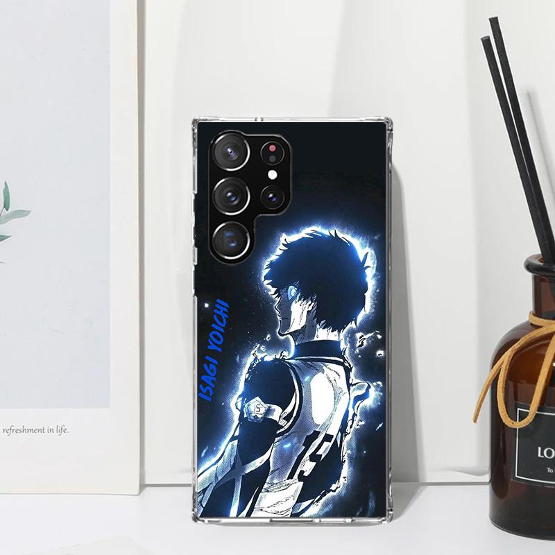 

Blue Lock Isagi Yoichi Phone Case For Samsung Galaxy S26 S25 Edge S24 FE S23 S22 Ultra S21 Plus S20 + Art Fundas Back Cover Gala Samsung S21 FE