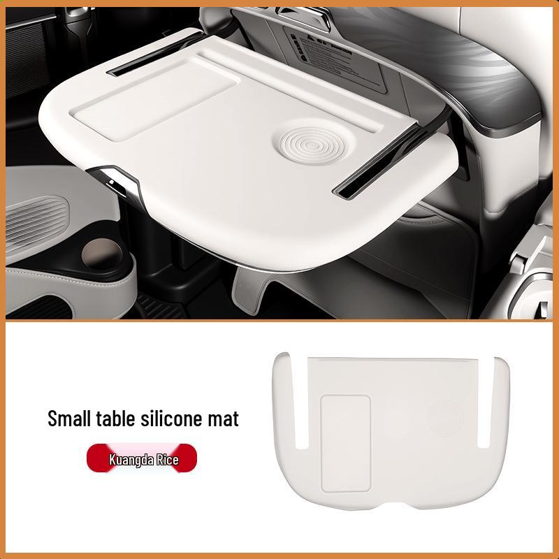 Silicone Anti-Slip Mat for DENZA D9 Middle Row Table, Interior Anti-Scratch Accessory for Foldable Seat.