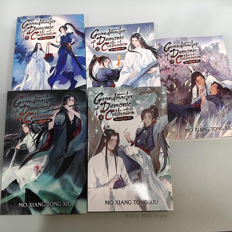Volume 1-5 English Comic Book Grandmaster of Demonie Cultivation Dan Mei Fantasy Novel MO DAO ZU SHI Libros De Manga  Books