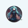 32/44/58mm Hatsune Miku Cartoon Figure Brooches Cosplay  Exquisit Badge for Collar Backpack Hat Accessory Handmade Enamel Pins Decoration